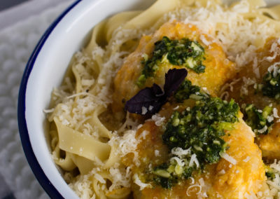 Talharim com Posta de Bacalhau