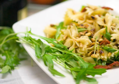 Salada de Queijo e Rúcula