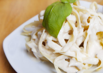 ao Molho Branco de Creme de Leite