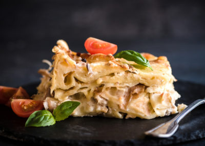 Lasanha com Peito de Peru e Ricota