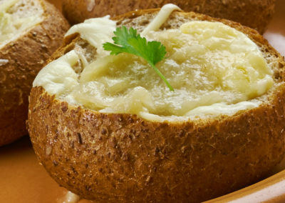 Sopa de Cebola no Pão Italiano