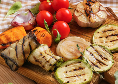 com Abobrinha, Cenoura e Alho