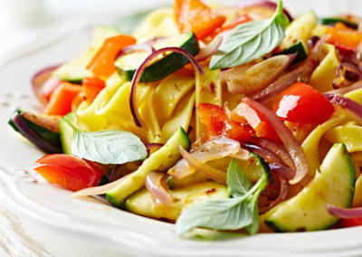 com Legumes da Estação