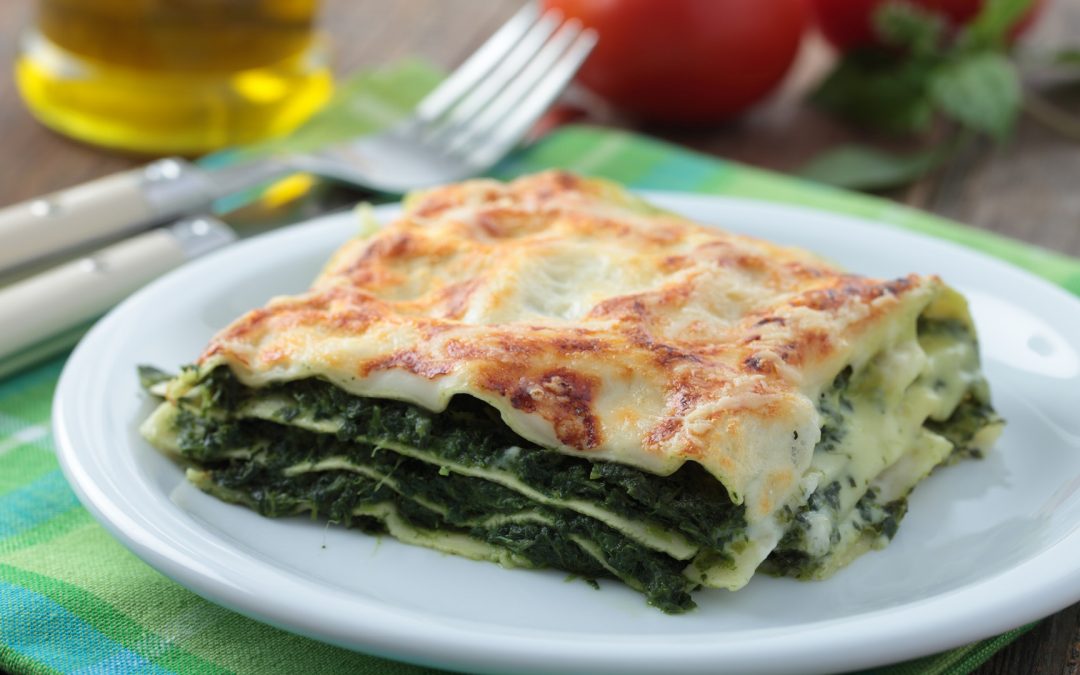 Lasanha de Espinafre com Molho Branco