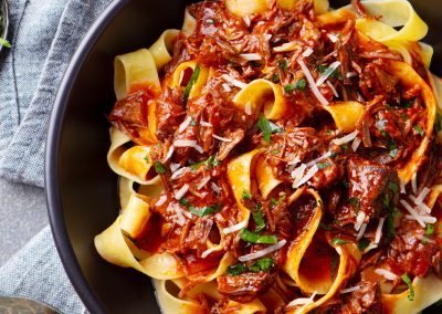 com Cogumelo Porcini e Linguiça