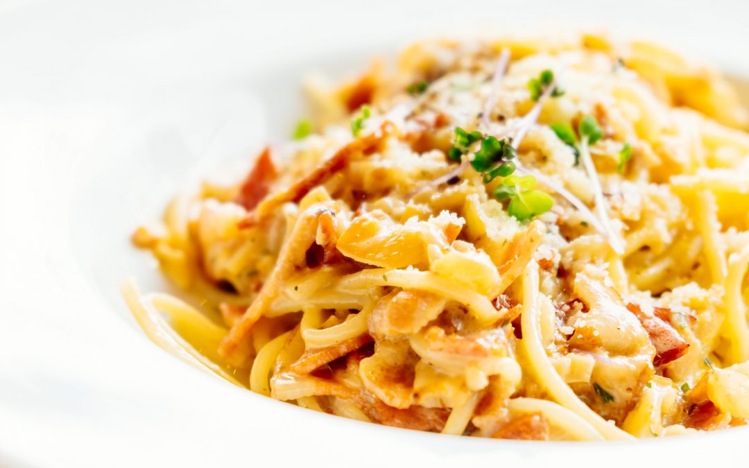 à Carbonara feito em uma só panela