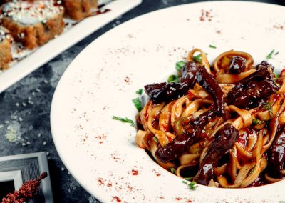 ao Molho de Funghi e Filé Mignon