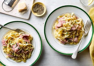 Talharim Cremoso com Presunto