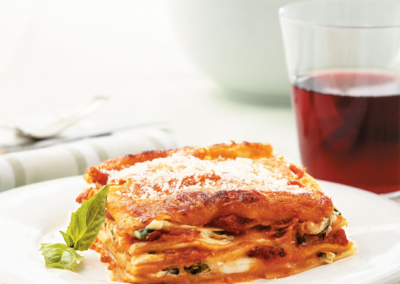 Lasanha de Frango com Queijo e Parmesão