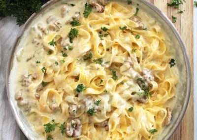 Talharim ao Molho de Gorgonzola