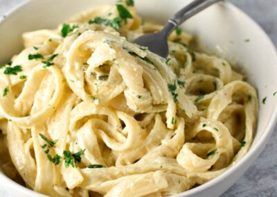 Talharim ao Molho de Cream Cheese