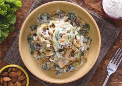 Talharim Integral Cremoso com Escarola