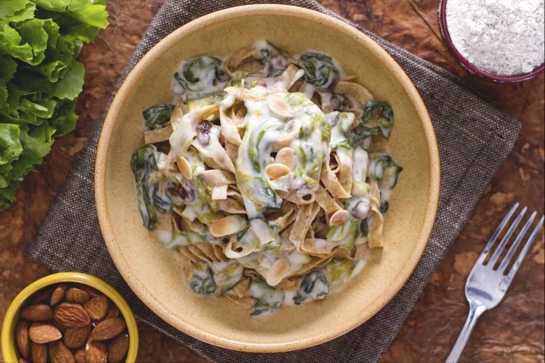Talharim Integral Cremoso com Escarola