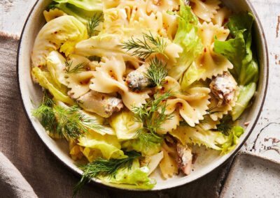 Gravata com Sardinha e Escarola