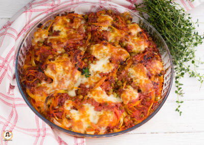 Macarrão Ninho ao Forno com Provolone