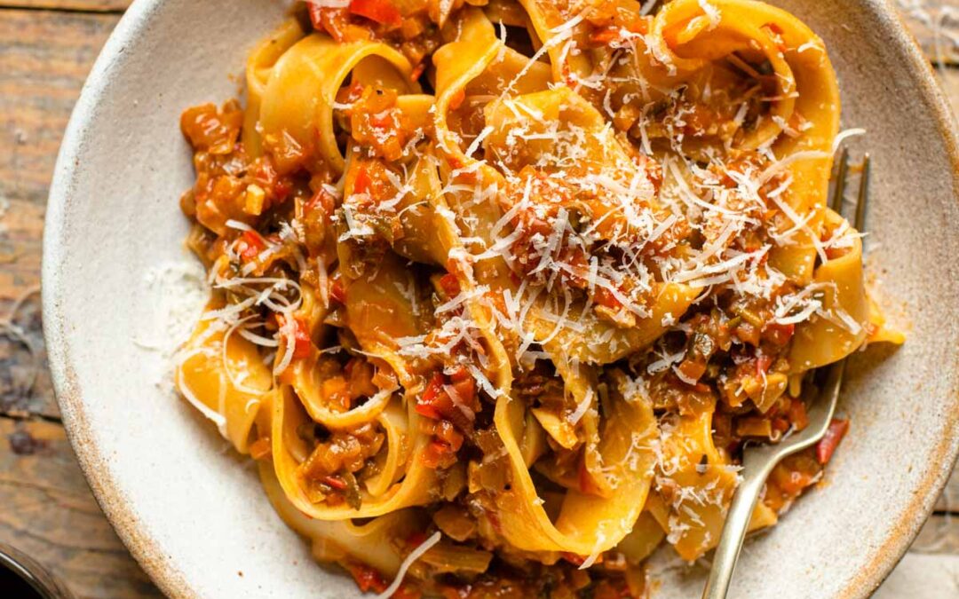 Pappardelle com Ragu de Legumes