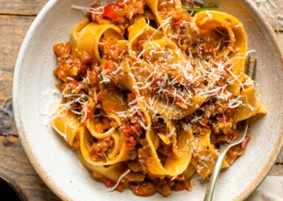 Pappardelle com Ragu de Legumes