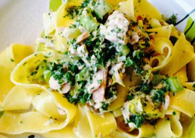 Pappardelle De Cremoso com Atum