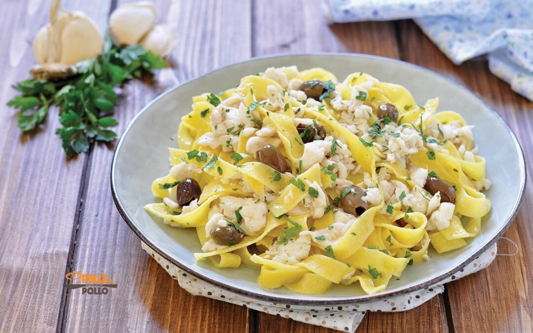 Talharim com filé de peixe