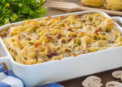 Talharim ao Forno com Cogumelo